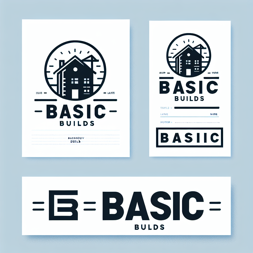 Logo concept for basicbuilds.com.au