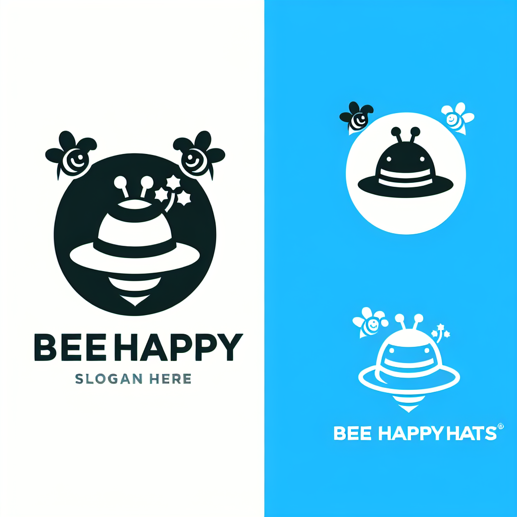 Logo concept for beehappyhats.com.au