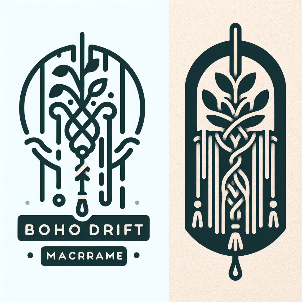 Logo concept for bohodriftmacrame.com.au