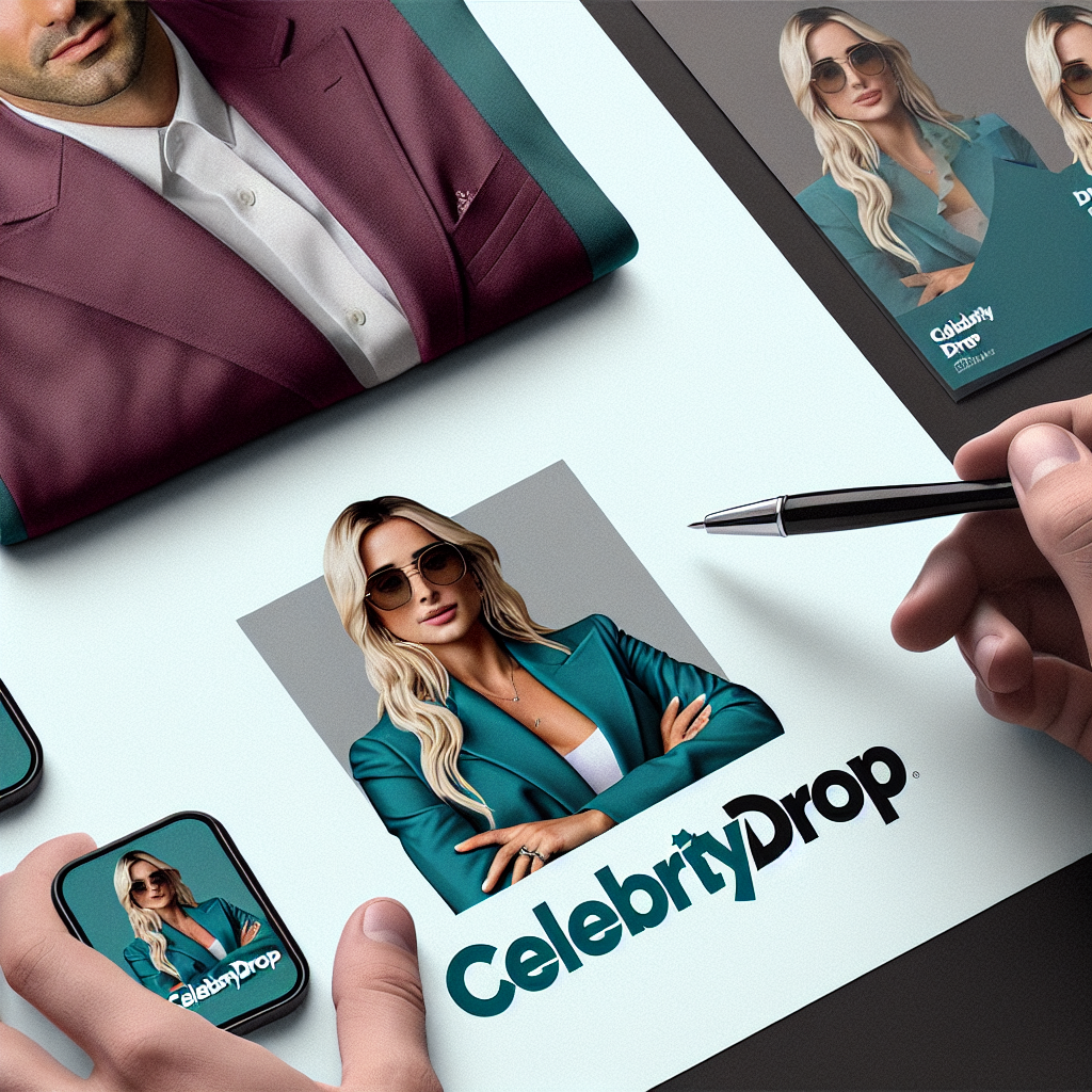 Logo concept for celebritydrop.com.au