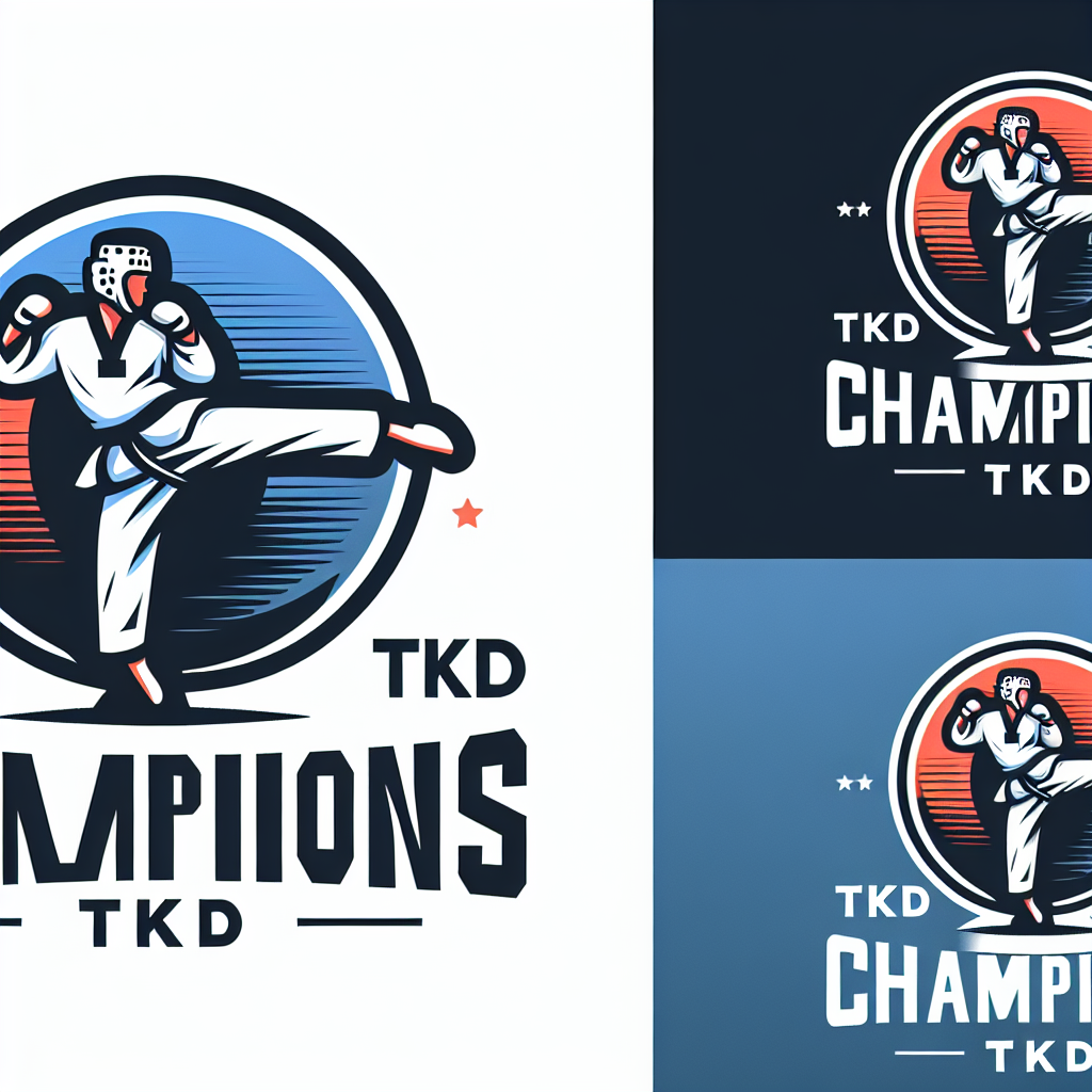 Logo concept for championstkd.com.au