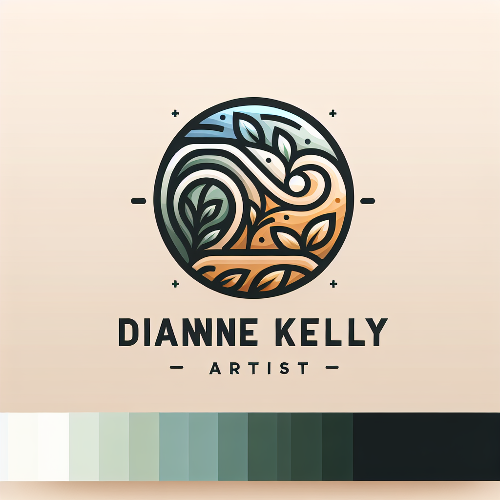 Logo concept for diannekellyartist.com.au