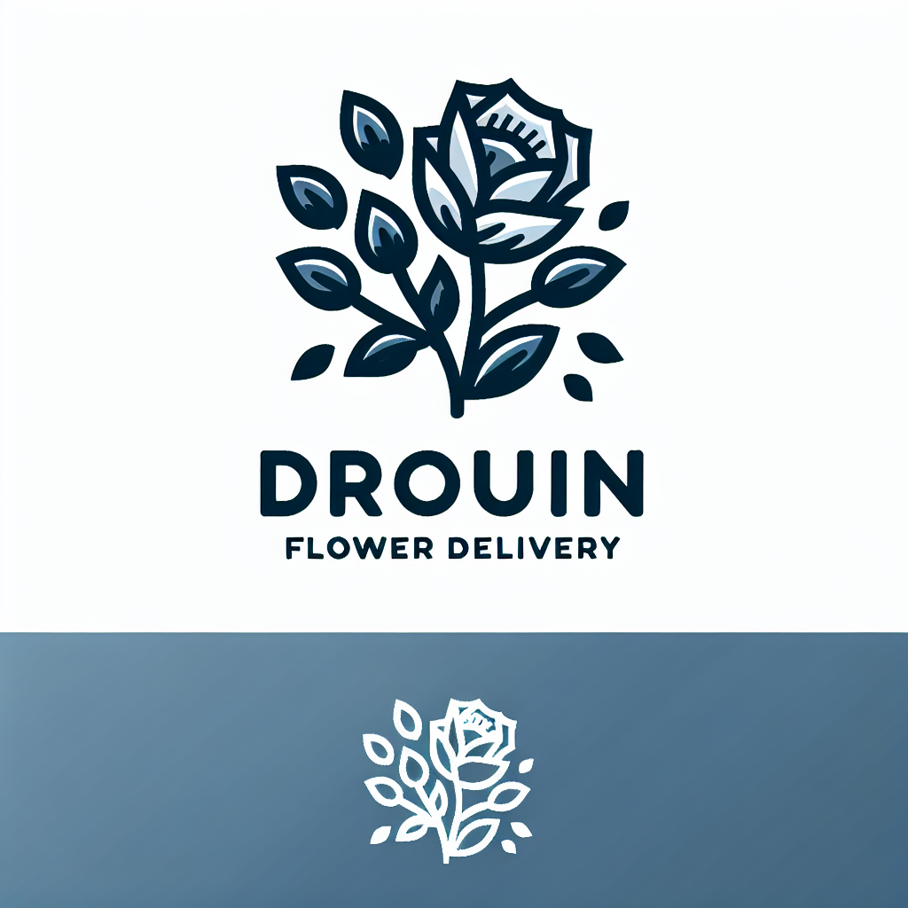 Logo concept for drouinflowerdelivery.com.au