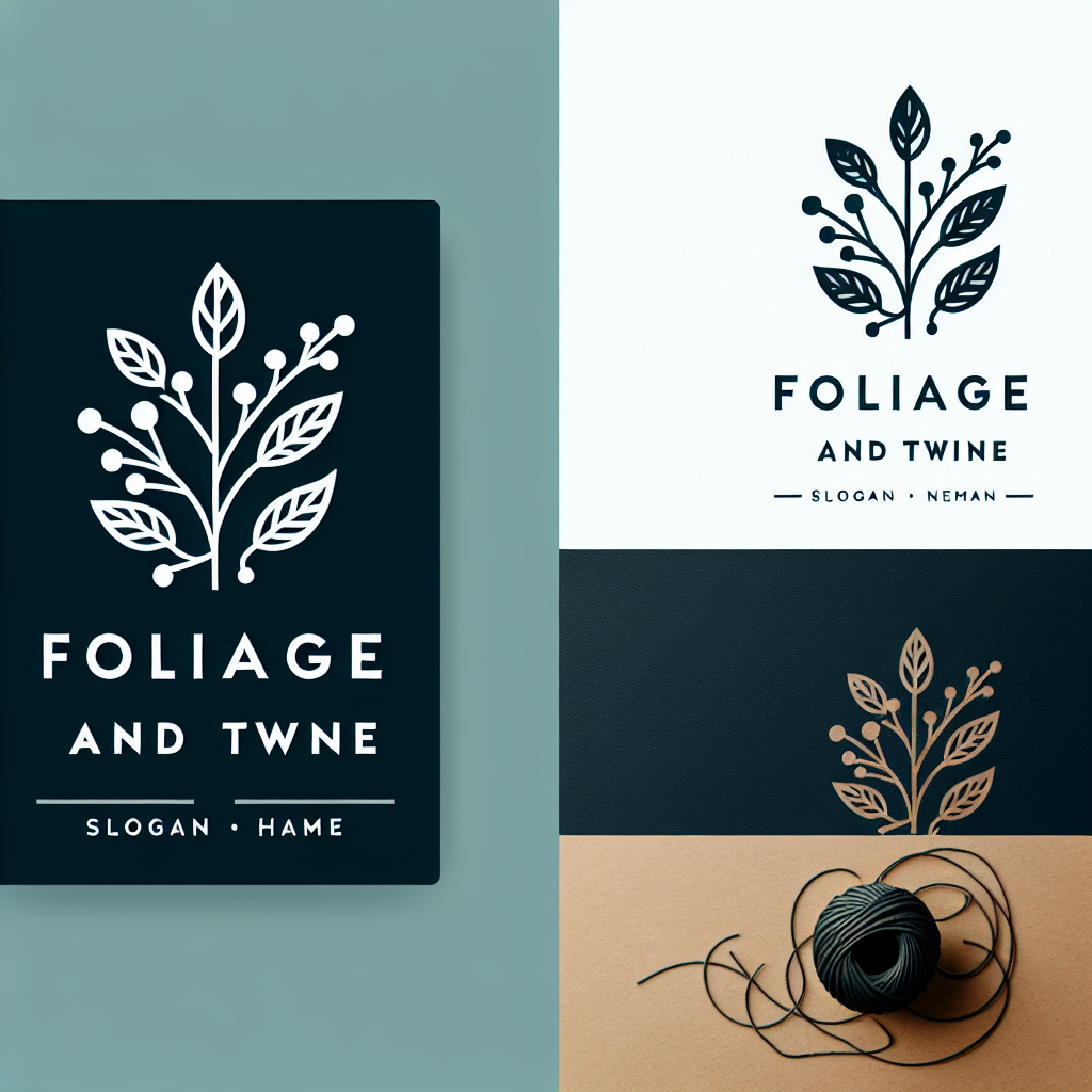 Logo concept for foliageandtwine.com.au