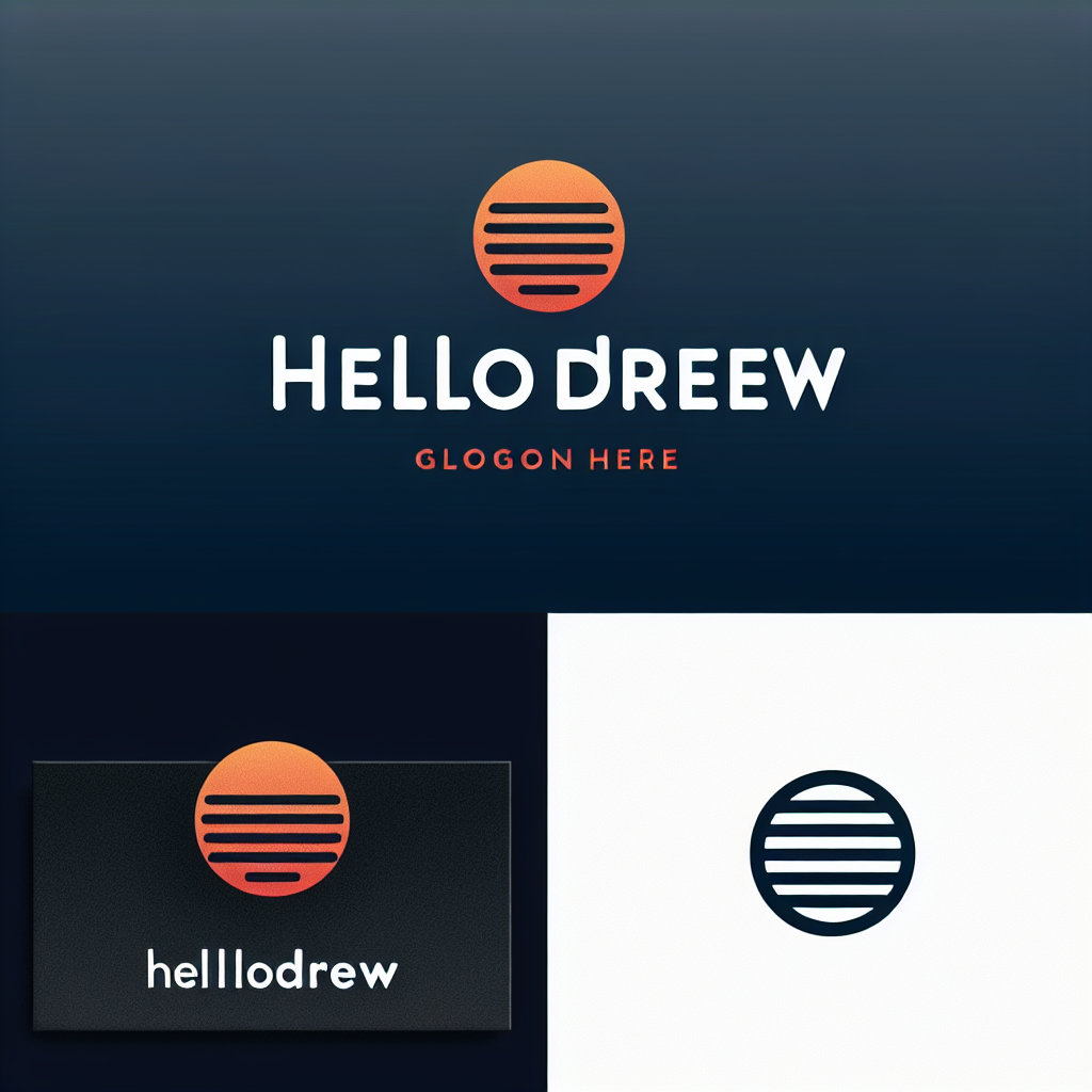 Logo concept for hellodrew.com.au