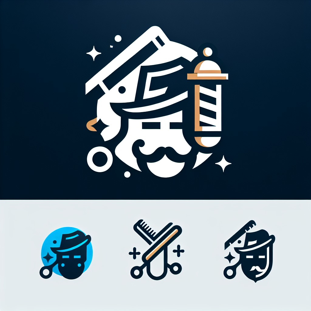 Logo concept for henleslayerbarberstudio.com.au