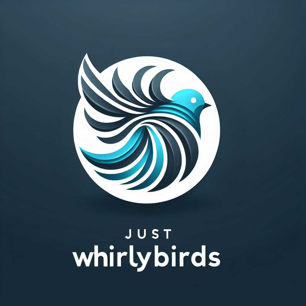 Logo concept for justwhirlybirds.com.au