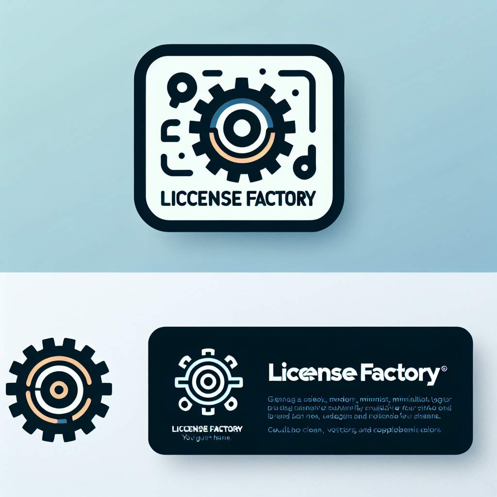 Logo concept for licencefactory.com.au