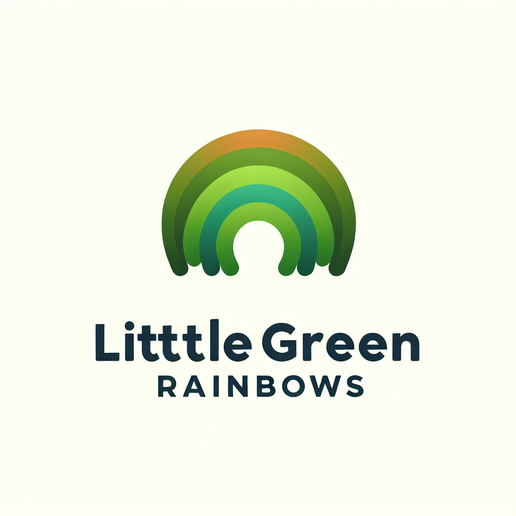 Logo concept for littlegreenrainbows.com.au