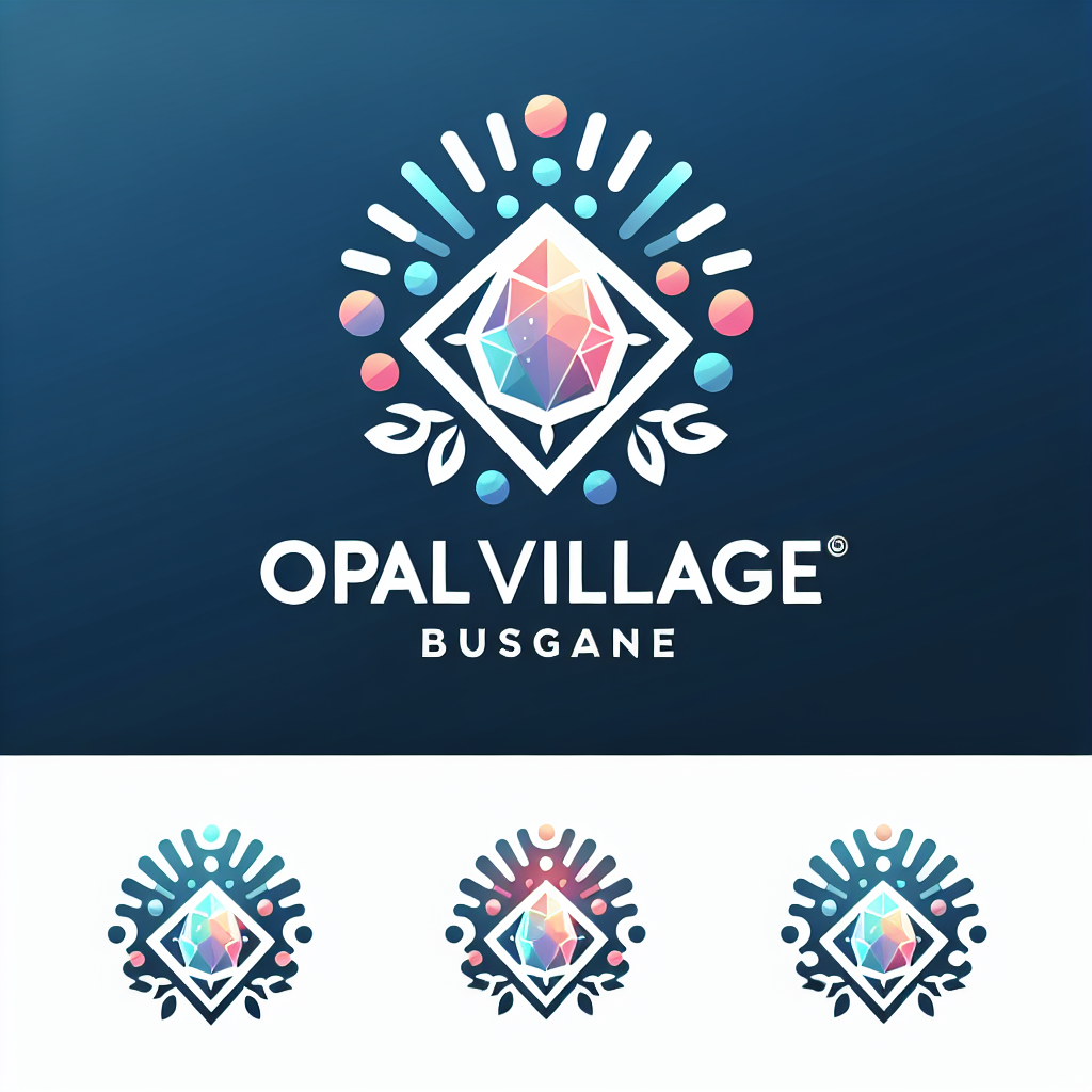 Logo concept for opalvillage.com.au
