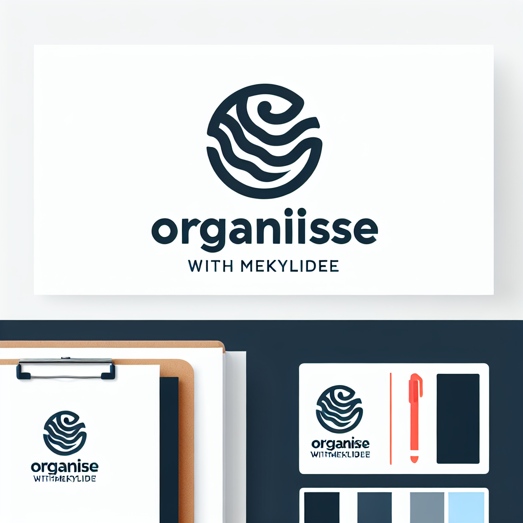 Logo concept for organisewithmekylidee.com.au