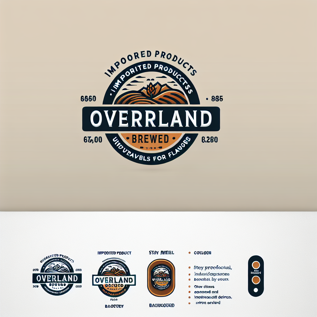 Logo concept for overlandbrewed.au