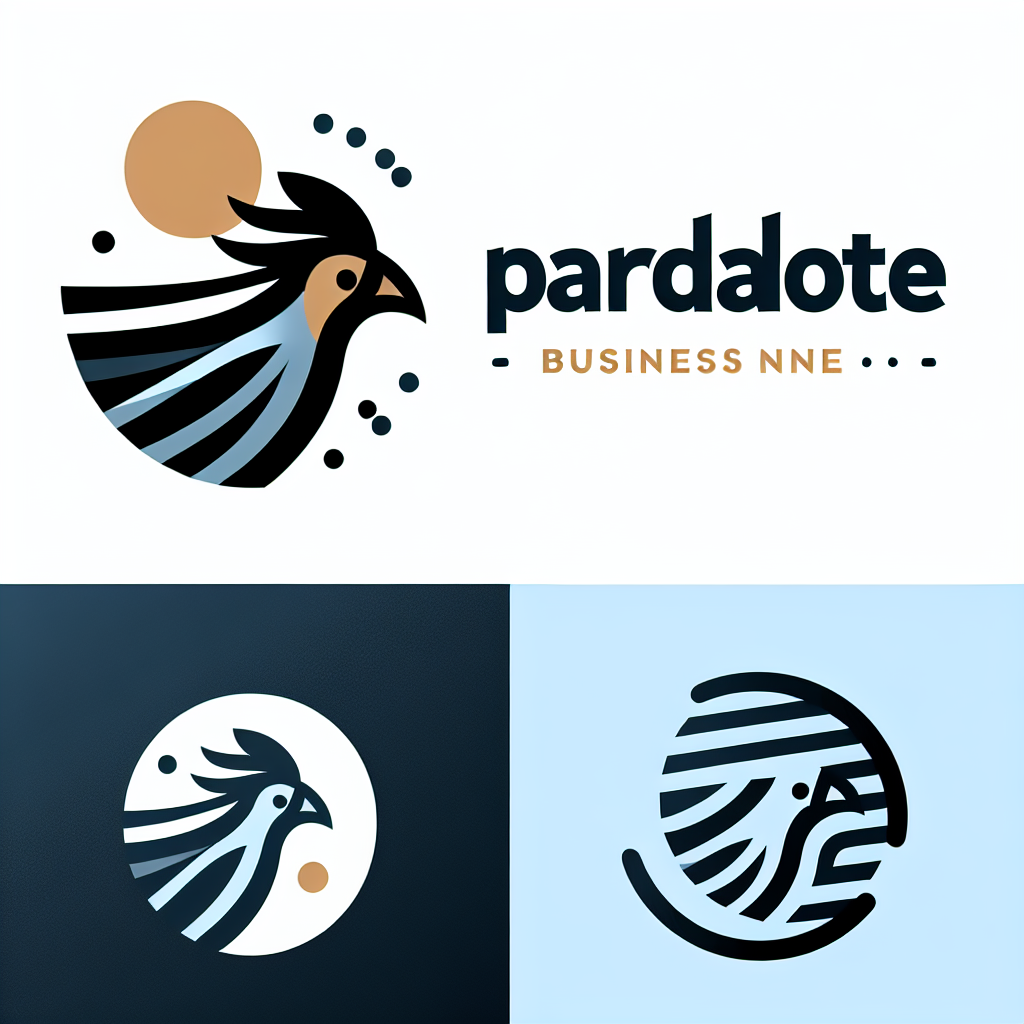 Logo concept for pardalote.com.au