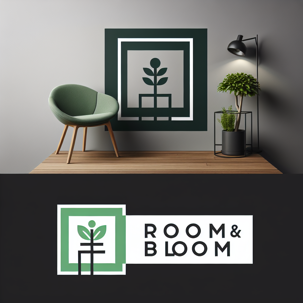Logo concept for roomandbloom.com.au