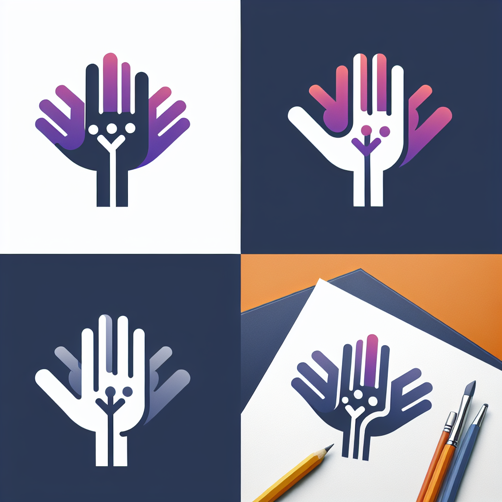 Logo concept for tetrahand.com.au